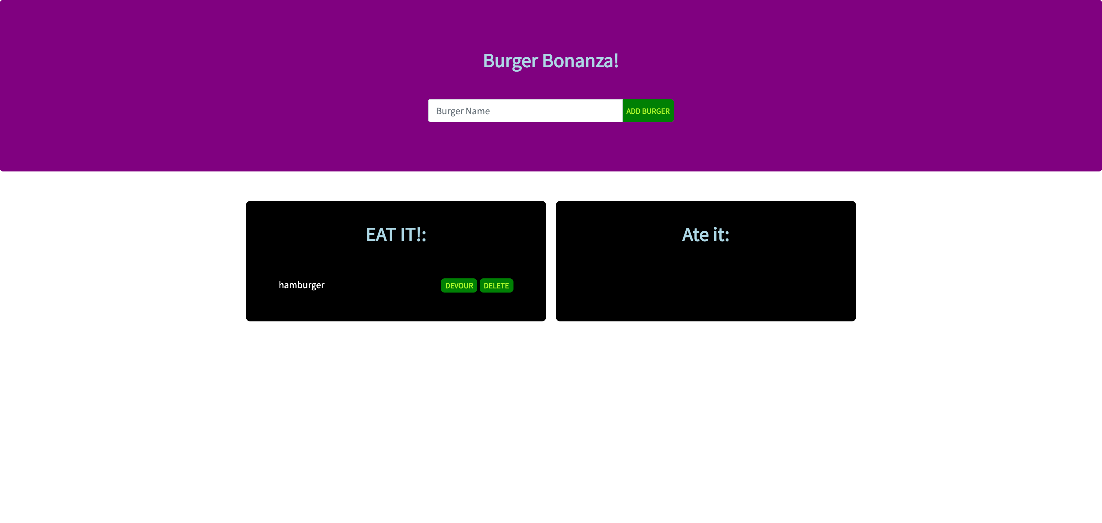 Burger App