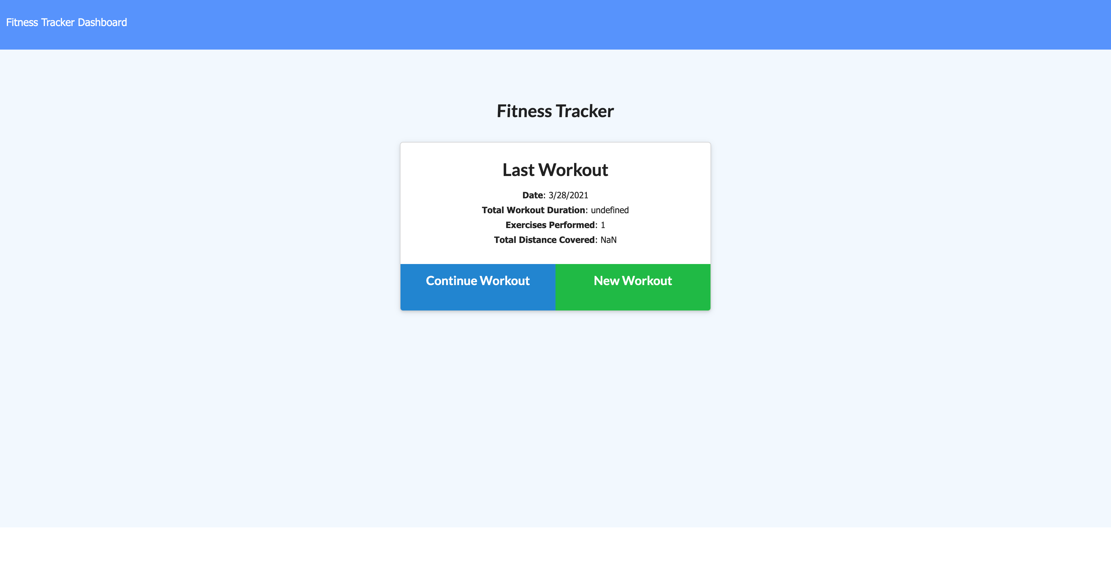 Fitness Tracker